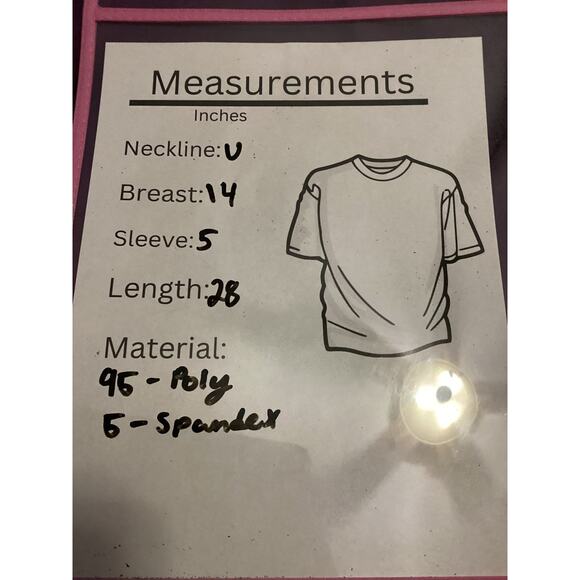 Notations Blouse Women's Size PL Red Pleated Ruffed Fabric with Sequins - Picture 4 of 4